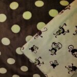 Picture of blanket with monkeys on it